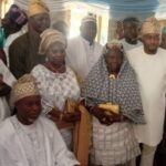 the new Seriki Adini Alhaji Hassan Taiwo Fatungasewith his family