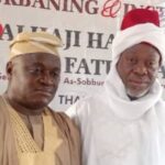 Chairman of Ikenne Local Government Ogun State Hon Jamiu Mohammed Asimi left with the new Seriki Adini Alhaji Hassan Taiwo Fatungase