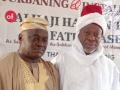 Ikenne LG Boss Tasks Muslims On Need To Unite As Former Bakers’ World Boss, Fatungase Becomes Seriki Adini Chairman of Ikenne Local Government, Ogun State, Hon. Jamiu Mohammed Asimi, left with the new Seriki Adini, Alhaji Hassan Taiwo Fatungase...