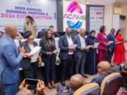 New ACAMB EXCO Under Jide Sipe, Abiodun Coker Of UBA, Others Pledges Professional Growth ...from the left…President, Association of Corporate Communication & Marketing Professionals in Banks, Jide Sipe (BOI); Vice President 1, (ACAMB) Chinwe Bode-Akinwande (FBN); Vice President 2, Morolake Phillip-Ladipo (Wema); General Secretary, Olugbenga Owootomo (Polaris); Assistant General Secretary, Ademola Adesola (Parallex); Financial Secretary, ACAMB, Halima Ishaq (Jaiz); Treasurer, Unoaku Anyadike (GTB); Treasurer; Publicity Secretary, Abiodun Coker (UBA) and Social Secretary, Macqueen Afolabi (Zenith Bank) during the 2025 Annual General Meeting and 2026 Exco Election held at Bankers House in Lagos…