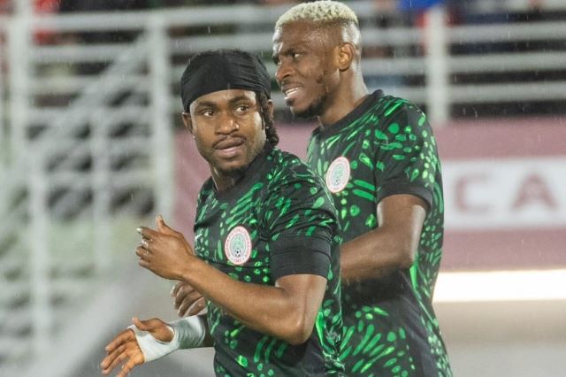 Lookman and Osimhen Super Eagles' duo...Ademola Lookman and Victor Osimhen...they fired blank on Wednesday....