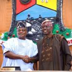 Rt Hon Mudashiru Obasa left with Governor Babajide Sanwo Olu