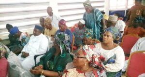 Alli Reaffirms Support For Tinubu’s Renewed Hope As He Hosts Oyo South APC Leaders Senator Sharafadeen Alli, with others at the meeting...