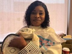 Arrival Of Grandchild Excites Gospel Musician, Tope Alabi ...proud grandmother, Tope Alabi with the new baby...