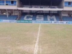 Shooting Stars Management Blames Poor Pitch On Dry Season ...Lekan Salami Stadium...in bad state on January 31, 2026...