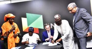 High Expectations As Dangote, NNPC Seal Strategic Gas Supply Agreements L-R: Dr. Deborah Usman, Company Sec./Legal adviser, NNPC Gas Marketing Limited ( NGML); Declan O. Nwokoro MD NNPC Gas Marketing Company Limited; David Bird, CEO, Dangote Petroleum Refinery; Sadiq Mandara, Principal Productions /Process Engineer, Dangote Fertiliser Limited;Arvind Pathak – GMD/CEO, Dangote Cement Plc; During the Dangote Industries Limited, Signing of MoU gas agreements with NNPC For Usage of Dangote Petroleum Refinery, Fertiliser and Cement, in Abuja on Friday 30th January 2026…