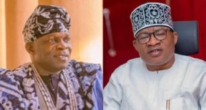 Opulence Creation Boss Celebrates Oloye Adegoke on His Birthday Mogaji Akande Azeez Bashiru, left, and Chief Adegboyega Taofeek...