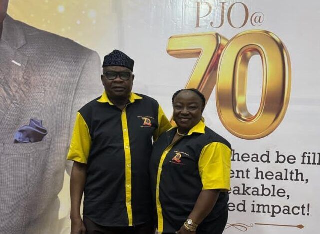 Professor Jide Owoeye and his elegant wife, Taiwo...
