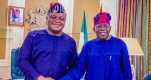 Renewed Hope Agenda Fast Transforming Nigeria, Obasa Hails Tinubu@74 Rt Hon Mudashiru Obasa, left, with President Bola Tinubu...