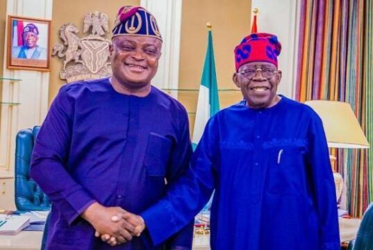 Renewed Hope Agenda Fast Transforming Nigeria, Obasa Hails Tinubu@74 Rt Hon Mudashiru Obasa, left, with President Bola Tinubu...