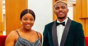 Victor Osimhen Blesses Sister With Tesla Cybertruck Gift Victor Osimhen with sister, Blessing...