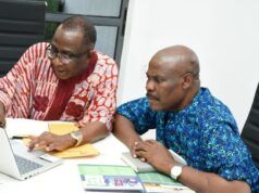 Our Next Plan Is To Boost Food Production In Southwest Rural Communities – SWDC FTID Executive Director Prof. Banji Oyelaran-Oyeyinka, left, with SWDC Executive Director (Commercial and Environmental Development) Alhaji Fatai Ibikunle...