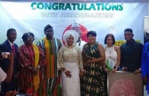 Toyin Abraham Receives NFVCB’s Box Office Award For “Oversabi Aunty”