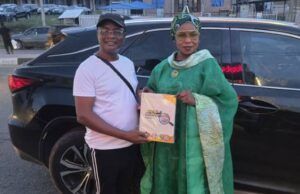 Adron Homes’ MD, Adenike Ajobo Receives Copy Of ParrotXtra’s 20th Anniversary Compendium Adron Homes' Adenike Ajobo, right, receiving her PX Media's Compendium from Amb. Olayinka Agboola...on Saturday in Ibadan...