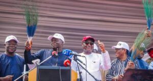 Re-Election Bid: APC Governors, Others Storm Ekiti, Rally Support For Oyebanji Governor Biodun Oyebanji and others in Ado Ekiti on Monday...
