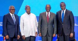 Airline Operators: Dangote Refinery Supplies 95% Of Nigeria’s Jet A1 L-R: President/CE, Dangote Industries Limited, Aliko Dangote; President of Uganda, H.E. Yoweri Museveni; President of Kenya, H.E. William Ruto, and CEO of the Africa Finance Corporation, Samaila Zubairu, at The Africa We Build Summit in Nairobi, Kenya, on Thursday…