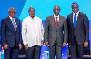 Airline Operators: Dangote Refinery Supplies 95% Of Nigeria’s Jet A1 L-R: President/CE, Dangote Industries Limited, Aliko Dangote; President of Uganda, H.E. Yoweri Museveni; President of Kenya, H.E. William Ruto, and CEO of the Africa Finance Corporation, Samaila Zubairu, at The Africa We Build Summit in Nairobi, Kenya, on Thursday…