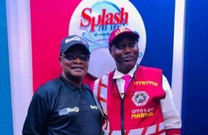 OYRTMA Special Marshals Are Volunteers Driven By Service, Not Salary, Fagbamila Says Mr Dipo Fagbamila, State Coordinator of the Oyo State Road Traffic Management Authority (OYRTMA) Special Marshals, right, with Ambassador Olayinka Agboola...after the live Radio Show on Splash 105.5fm...