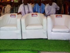 Coronation Of Ibadan Obas In Absentia: Niyi Akintola, Constitutional Lawyer Embrace Opposing Legal Stands ...the empty seat of the three Ibadan Obas that were absent at their coronation on Friday...