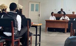 Justice Muntar Abimbola with others during the session at Lead City University