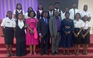 Law Students' Association’s Exco including Akeju Ayoola, Oluwatomilola Lameed and others at the event held at the International Conference Center, Lead City University, Ibadan on Monday...