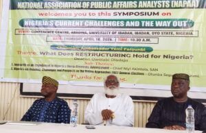 Restructuring Is The Only Way Forward For Nigeria, Farounbi, Akintola, Others Insist