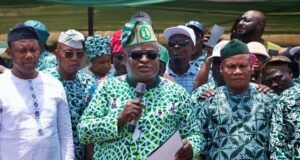 Donation Of School Building: Lagos Speaker, Obasa Commends Hon. Kehinde Joseph Rt. Hon. (Dr.) Mudashiru Obasa, middle, with others at the event...