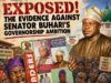 Exposed! Evidence Against Senator Buhari’s Governorship Ambition By Wale Ojo-Lanre Bold red 'EXPOSED!' headline on a political protest poster featuring a collage of caricatured figures and crowd holding signs, suggesting a political scandal or exposé theme.