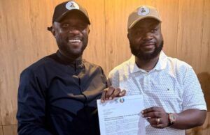 City Boy Movement Appoints Onireti As Oyo State’s Director-General Hon Olufemi Onireti...receiving his letter of appointment...