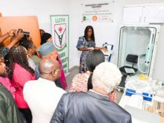 LUTH Gets Key Respiratory Equipment From Shell/NNPC …NNPC, Shell and LUTH Management inspecting the equipment…