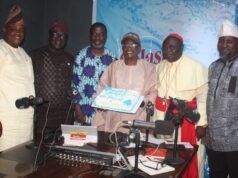 61st Birthday Photos: Agboola, ParrotXtra Publisher Holds Live Panellists’ Session On Radio L-R: Honourable Yinka Omikunle, Hon Tajudeen Adigun Adeniyi Atuu, Sir (Arc) Muyiwa Ige, celebrant, Ambassador Olayinka Agboola, Bishop Ademola Moradeyo and Alagba Oluwaseun Omo Akinola...during the Radio Show...on Tuesday... Photos by Kunle Ogunsola and Lanre Olabisi