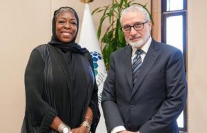 High Expectations Aliko Dangote Foundation Forges Partnership With Islamic Development Bank …Ms. Zouera Youssoufou, Managing Director & CEO of Aliko Dangote Foundation (left) and Dr. Rami Ahmad, Vice President (Operations) of the Islamic Development Bank during the visit…
