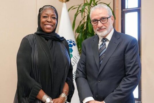 High Expectations Aliko Dangote Foundation Forges Partnership With Islamic Development Bank …Ms. Zouera Youssoufou, Managing Director & CEO of Aliko Dangote Foundation (left) and Dr. Rami Ahmad, Vice President (Operations) of the Islamic Development Bank during the visit…