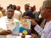 Oyo APC Guber Ticket: AKK Picks Forms, Makes Promises Dr. Adewale Kolapo Kareem, left, displaying his forms...