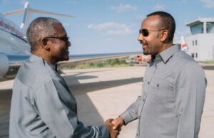 Dangote Raises Investment In Ethiopia To $4 Billion, Recommits To Food Security In Africa L-R: President of Dangote Group, Aliko Dangote, being welcome by the Prime Minister of Ethiopia, Abiy Ahmed to Gode, in Ethiopia’s Somali region, during an inspection of the fertiliser plant under construction in Gode, Ethiopia, over the weekend…