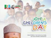 Children’s Day: Agbaje Celebrates Children, Calls For Safe Rescue Of Oyo’s Abducted Students, Teachers Poster with a man in a traditional cap and smiling children in the background; title reads 'Joyful Children's Day' and it promotes Barr. Akeem Adedeji Agbaje for Governor, Oyo State 2027 with APC logos.