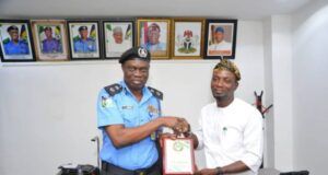 Battle Against Insecurity: Oyo Police Command Seeks Synergy With Journalists CP Ayodeji Abimbola, left, with Comrade Akeem Abas...
