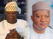 Birthday: Barr Akeem Agbaje Congratulates Former CCII President-General, Chief Bayo Oyero Composite image of two men in traditional attire: left, an older man in a white robe with a beige patterned cap; right, a younger man in white/light blue attire with a patterned cap.