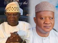 Birthday: Barr Akeem Agbaje Congratulates Former CCII President-General, Chief Bayo Oyero Composite image of two men in traditional attire: left, an older man in a white robe with a beige patterned cap; right, a younger man in white/light blue attire with a patterned cap.