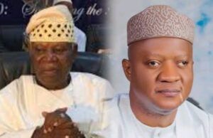Birthday: Barr Akeem Agbaje Congratulates Former CCII President-General, Chief Bayo Oyero Composite image of two men in traditional attire: left, an older man in a white robe with a beige patterned cap; right, a younger man in white/light blue attire with a patterned cap.
