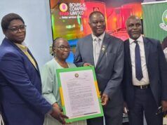 High Expectations As Osun Varsity Presents Appointment Letter To New Chancellor, BOVAS GMD …the Vice Chancellor, Osun State University Prof. Odunayo Adeboye (2nd right) presenting letter of appointment as Chancellor of the university to the Group Managing Director, BOVAS & Company Ltd. Mrs Victoria Samson (2nd left), Deputy Group Managing Director BOVAS, Mr Temitope Samson (left) and Deputy Vice Chancellor, Prof Adetunji Kehinde at BOVAS corporate headquarters, Ibadan on Thursday…