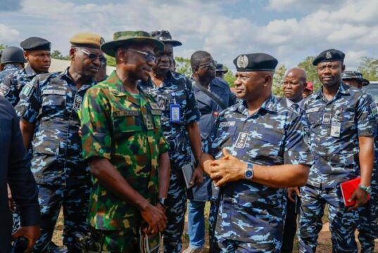 Invasion Of Oyo Schools: IGP Visits Affected Communities, Makes Promises IGP Olatunji Disu, with others at the affected community...