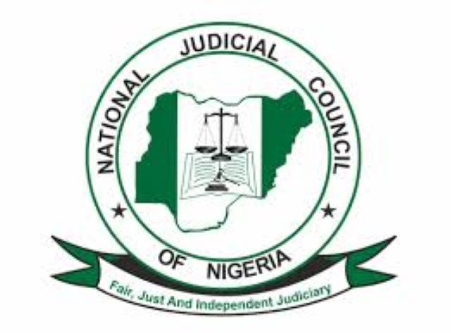 NJC Logo of the Nigerian National Judicial Council featuring a map of Nigeria with scales of justice and a banner reading “Fair, Just And Independent Judiciary.”