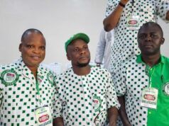 High Expectations As Oyo NUT Elects New Executives …new Oyo NUT Chairman (middle), Deputy Chairman, (left) and Treasurer, (right)…