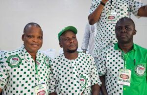 High Expectations As Oyo NUT Elects New Executives …new Oyo NUT Chairman (middle), Deputy Chairman, (left) and Treasurer, (right)…