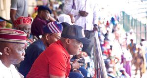 Lagos Guber Primary: Obasa Warns Dissidents As Agege Affirms Hamzat As APC’s Candidate Rt. Hon. Mudashiru Obasa, in red, with others...