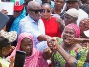 Obasa Expresses Appreciation After Securing House Of Reps’ Ticket Rt. Hon. Mudashiru Obasa...appreciating his supporters...