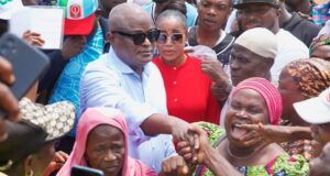 Obasa Expresses Appreciation After Securing House Of Reps’ Ticket Rt. Hon. Mudashiru Obasa...appreciating his supporters...