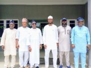 Oyo APC Needs Your Attention For Unity To Reign, APC Guber Aspirants Appeal To Tinubu In Open Letter L-R: Dr. Adewale Kolapo Kareem, Barrister Akeem Agbaje, Engr Rauf Olaniyan, Engr Akeem Oyedele Alao, Dr. Ololade Usman Bakare and Prince Musbau Asatola Asanike...