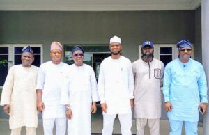 Oyo APC Needs Your Attention For Unity To Reign, Guber Aspirants Appeal To Tinubu In Open Letter L-R: Dr. Adewale Kolapo Kareem, Barrister Akeem Agbaje, Engr Rauf Olaniyan, Engr Akeem Oyedele Alao, Dr. Ololade Usman Bakare and Prince Musbau Asatola Asanike...